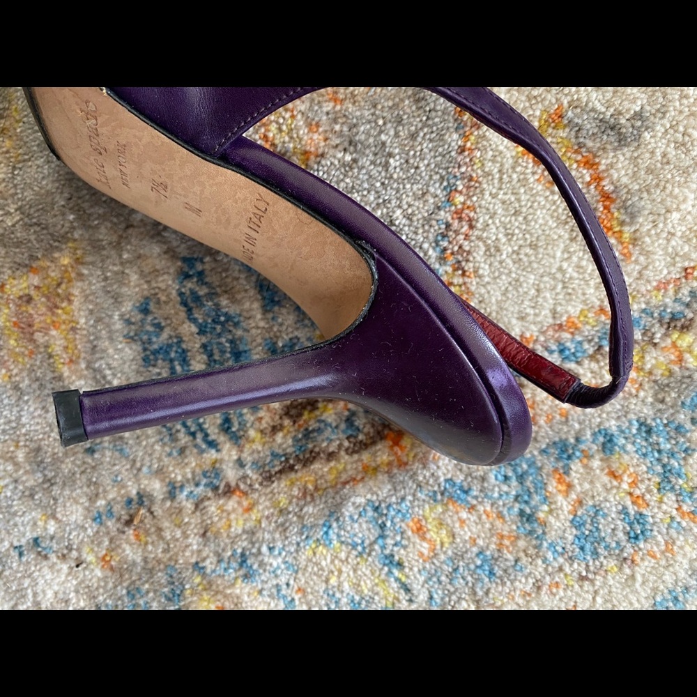 Kate Spade calf leather Glacial Slingback pump in Grape Purple - Picture 11 of 13